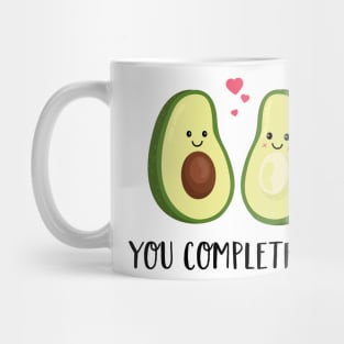 You complete me T Shirt- Avocado Couple-Valentines Day Gift Mug